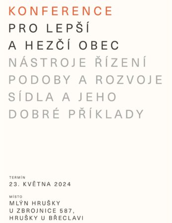 Pozvánka – Konference pro lepší a hezčí obec, Hrušky 2024